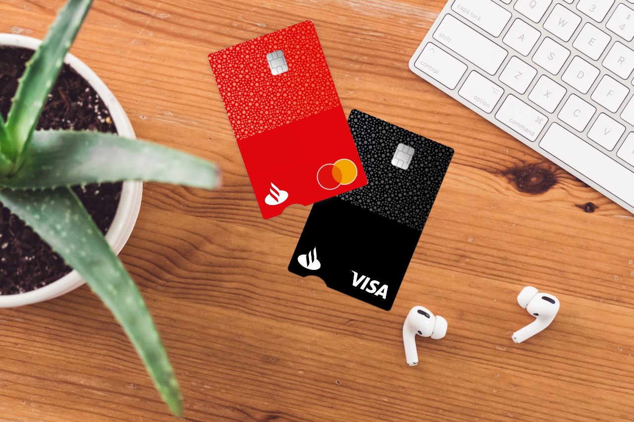 Nuevas tarjetas de crédito sin números de Santander 
