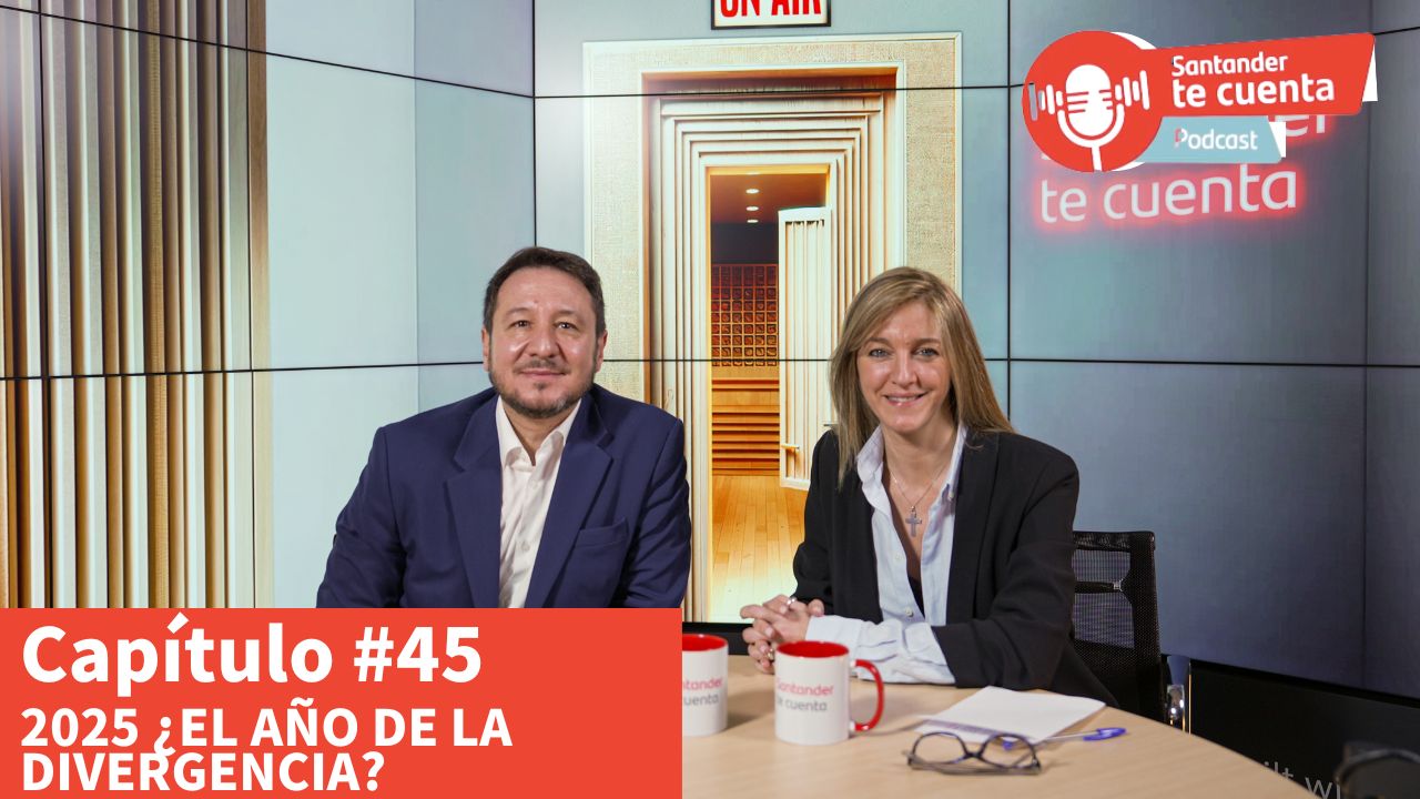 Juan Cerruti, director del Servicio de Estudios y Análisis del Banco Santander, explica cómo la economía global entra en "la era de la divergencia", tras un aterrizaje suave.