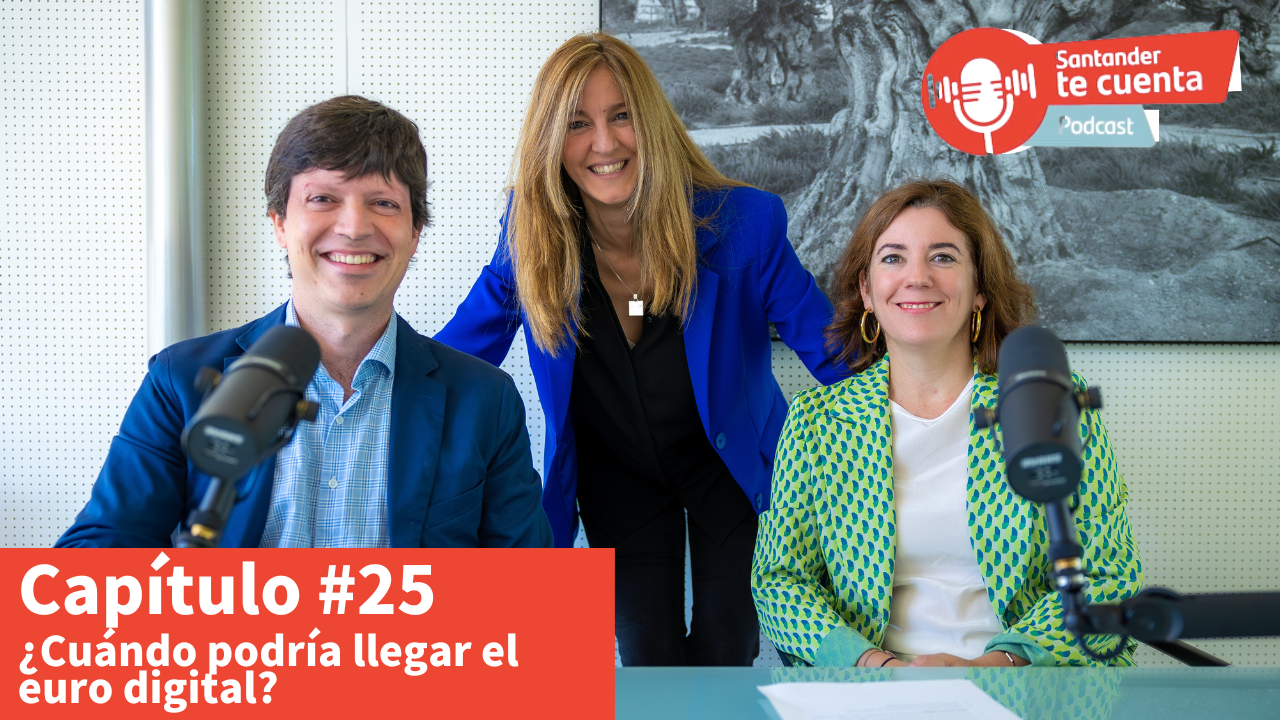 Gloria Hervás, directora del equipo de Public Policy de Banco Santander y Miguel Álvarez, analista Senior explican cómo se está preparando el Banco Central Europeo para la creación de su propia moneda digital.