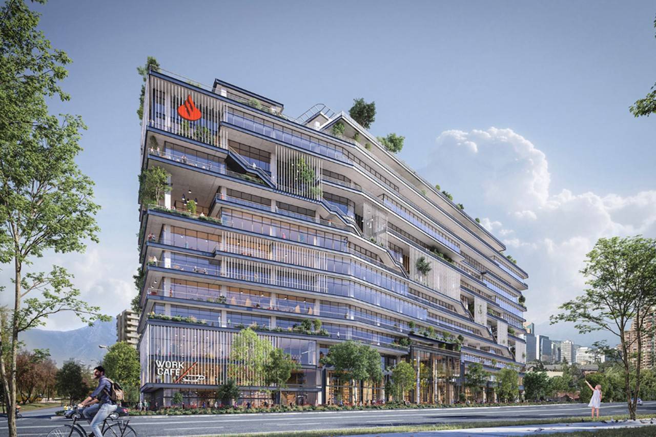 Nuevo edificio que se levantará en la ciudad de Santiago