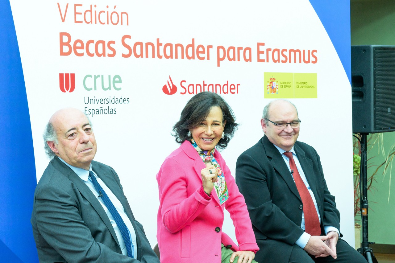 Juan Romo, Ana Botín y José Manuel Pingarrón