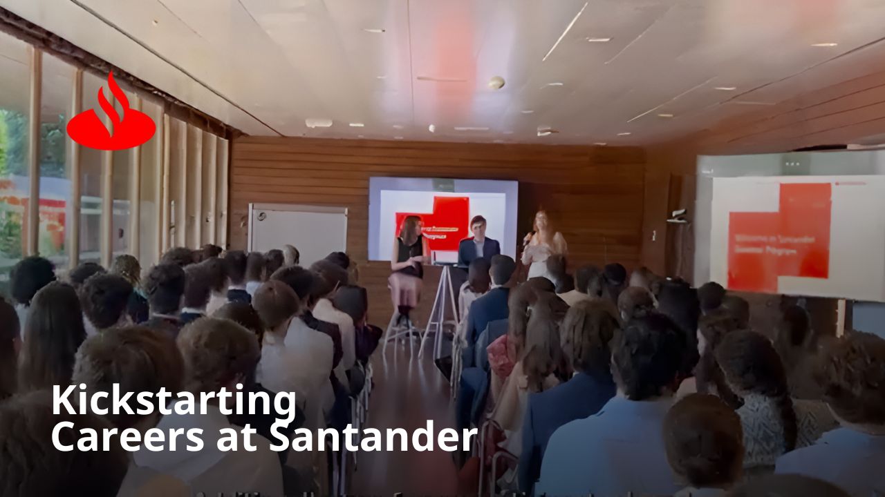 Watch as we welcome the participants of the fifth Santander Summer Internship Programme