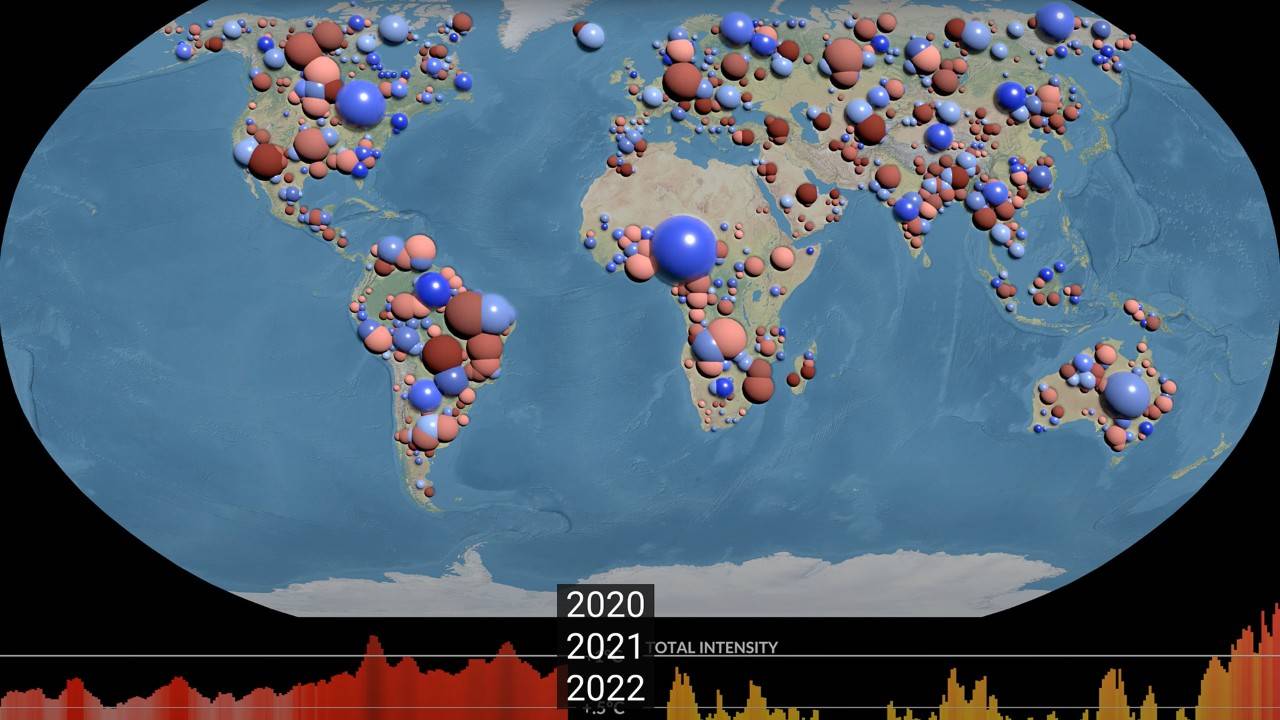 La recurrencia de fenómenos extremos (de sequía y lluvias) en los últimos veinte años