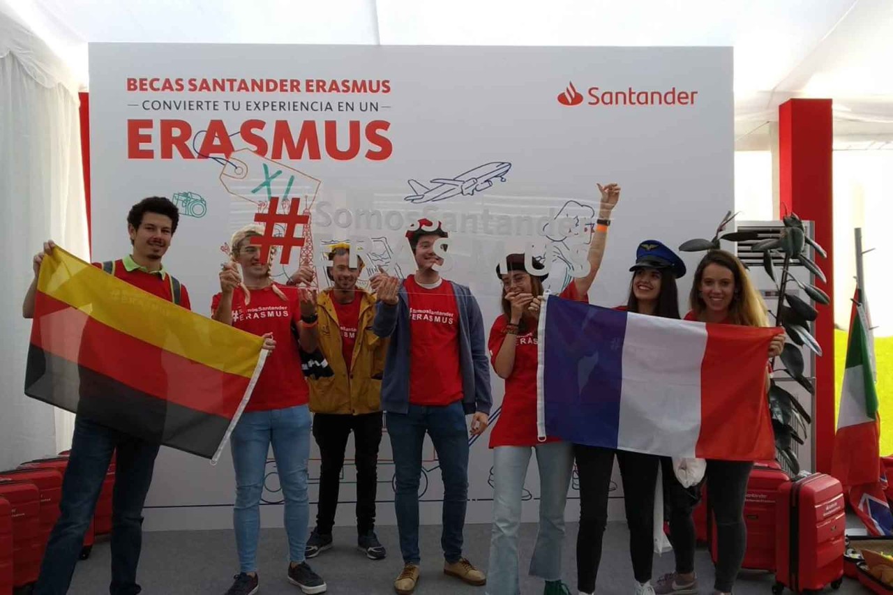  Estudiantes Becas Santander Erasmus.