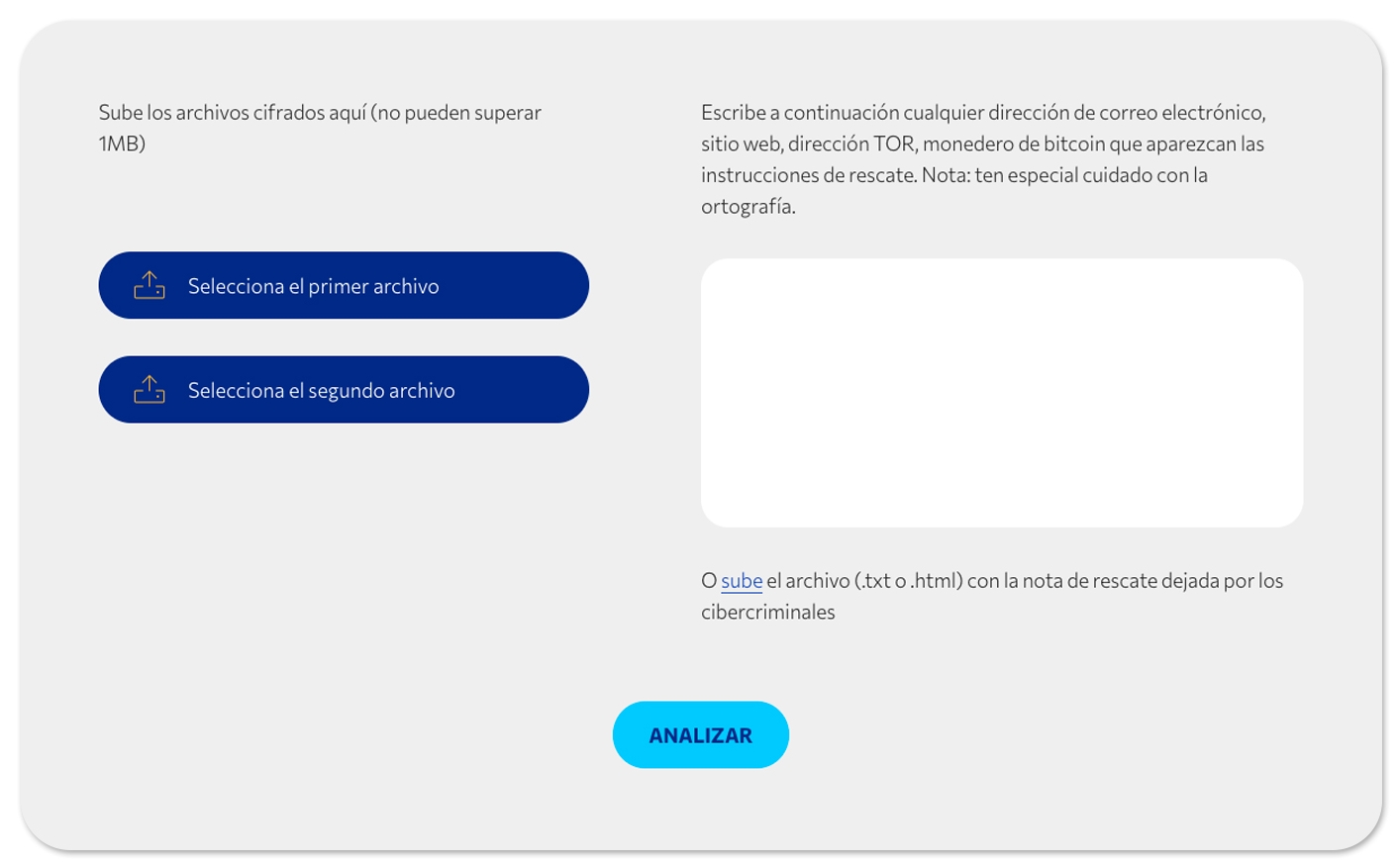 Herramientas de descifrado de NoMoreRansom