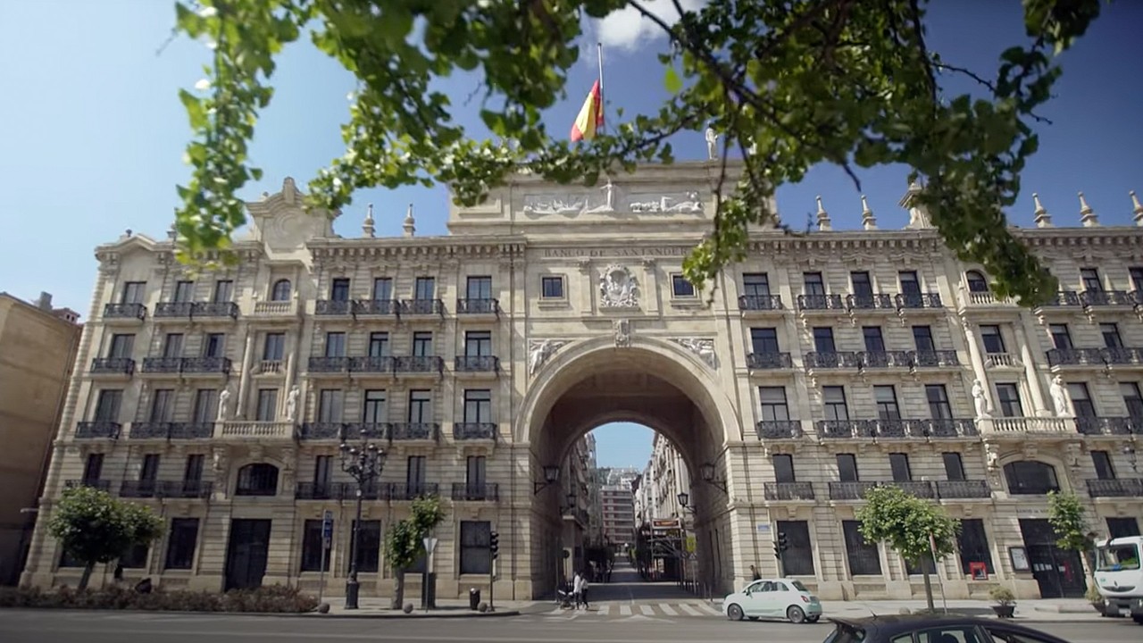 The cleared-out Pereda building, now called Faro Santander