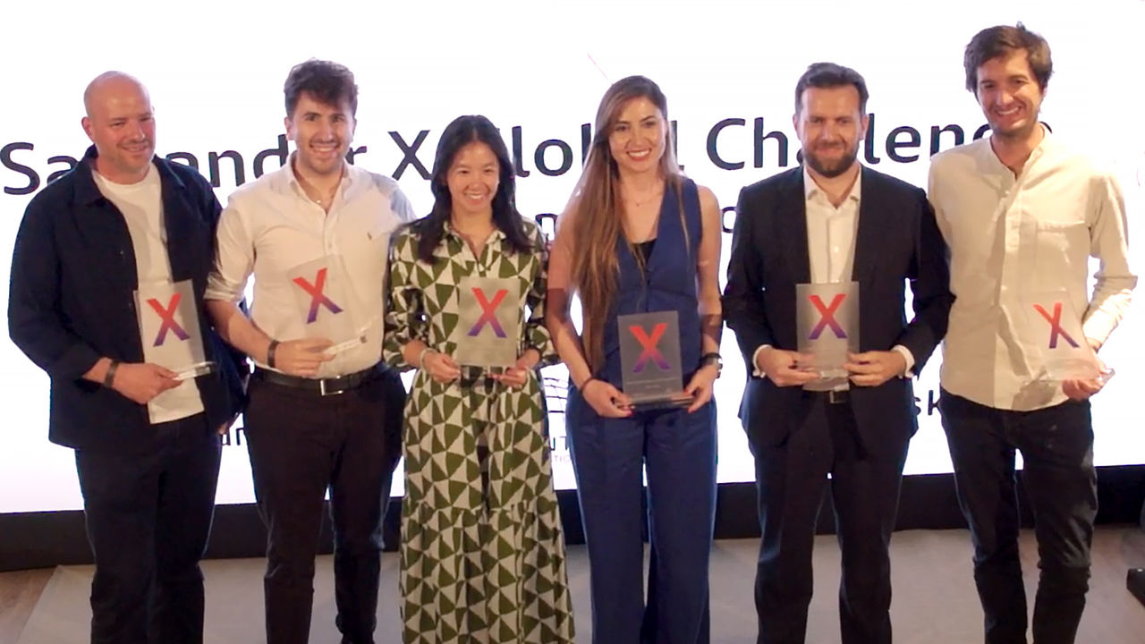 Snippet of the Santander X Global Challenge | Circular Economy awards ceremony