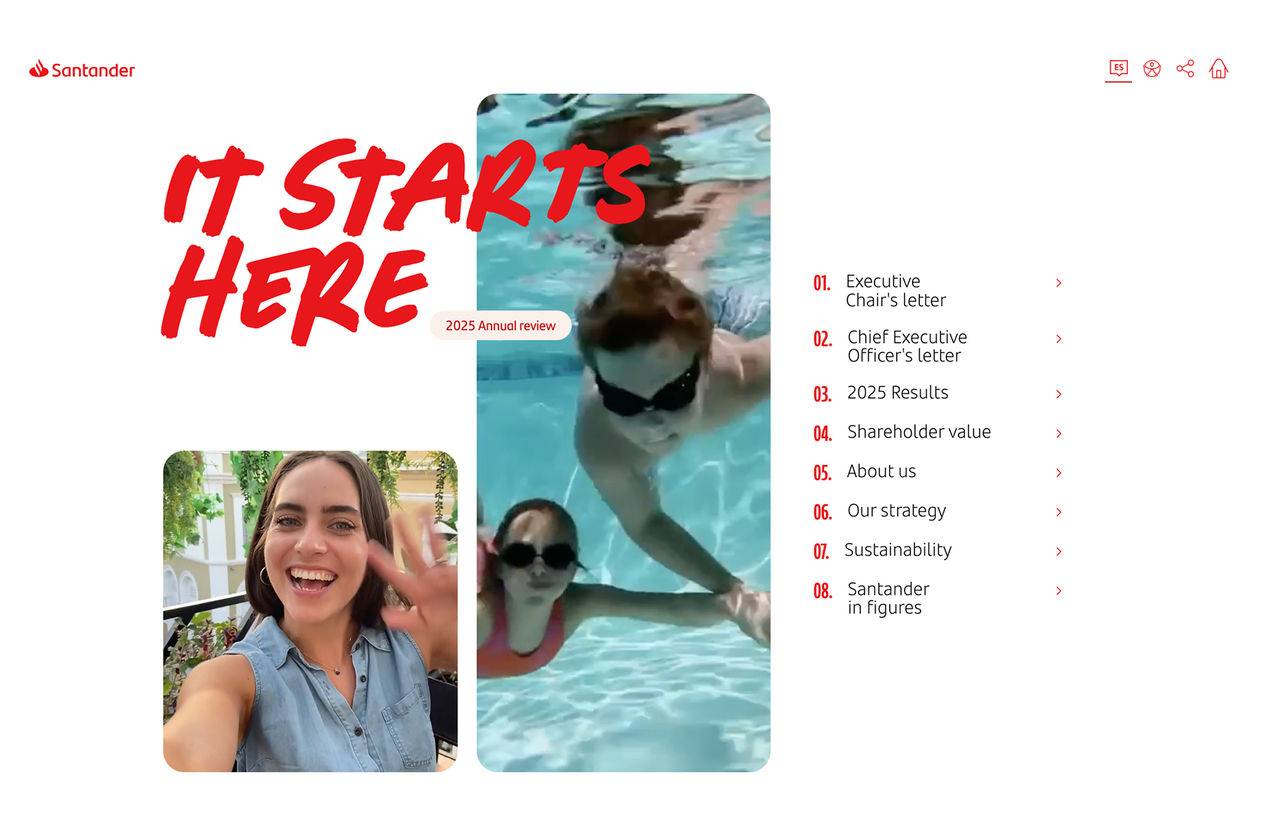 Annual Report homepage 