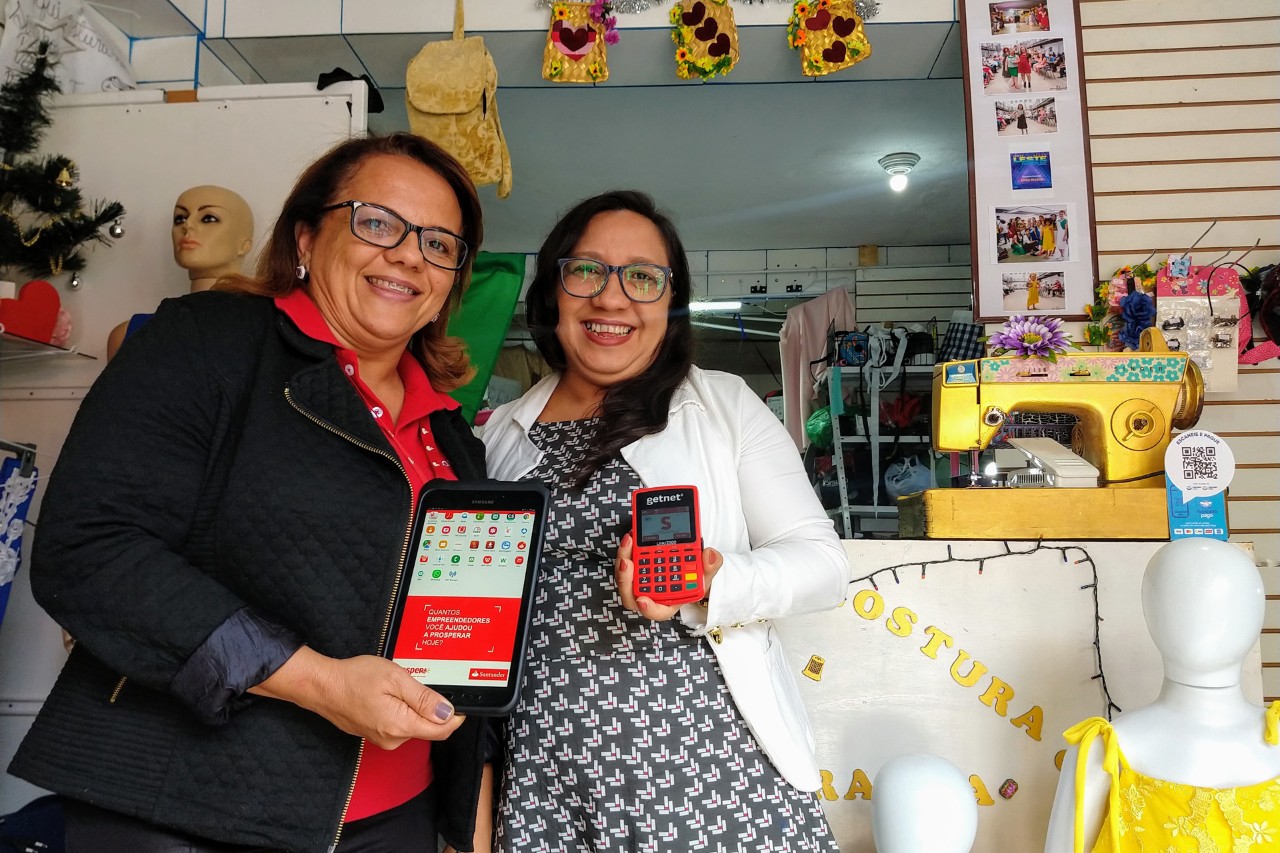 Francinete, propietaria de una tienda de costura en São Paulo